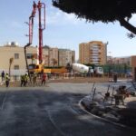 Pavimento continuo de hormigón En proceso
