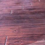 Pavimento de hormigón impreso. Modelo Madera 3